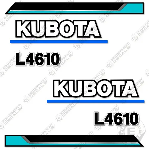 Fits Kubota L4610 Decal Kit Utility Tractor 1