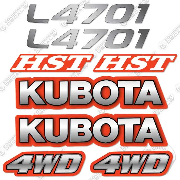 Fits Kubota L4701 Decal Kit Tractor 1