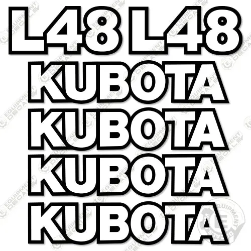 Fits Kubota L48 Decal Kit Tractor Attachment 1