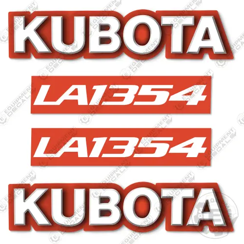 Fits Kubota La1354 Decal Kit Utility Tractor 1