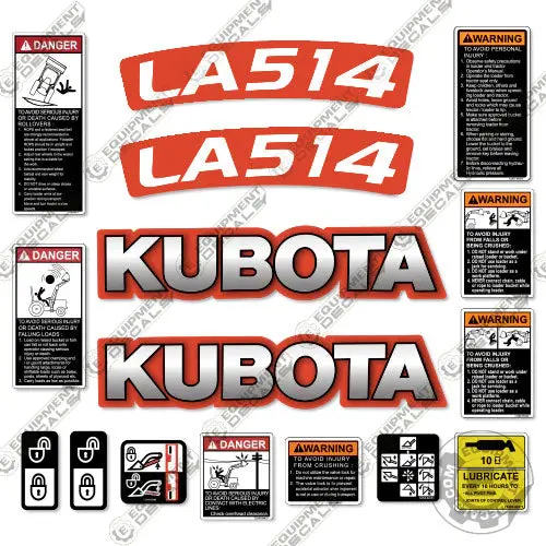 Fits Kubota La514 Decal Kit Tractor Front End Loader Attachment 1