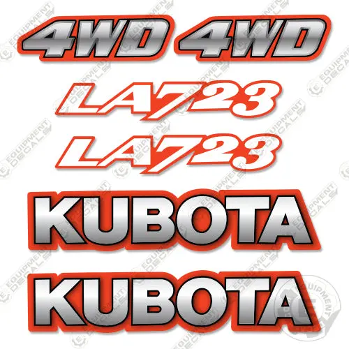 Fits Kubota La723 Decal Kit Utility Tractor 1
