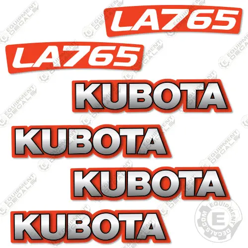 Fits Kubota La765 Decal Kit Utility Tractor 1