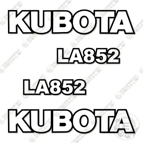 Fits Kubota La852 Decal Kit Loader Arms 1