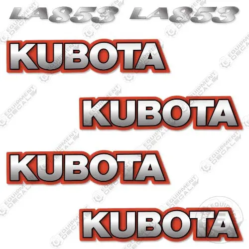 Fits Kubota La853 Decal Kit Tractor 1