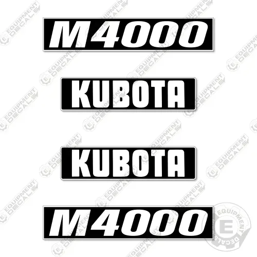 Fits Kubota M4000 Decal Kit Tractor 1