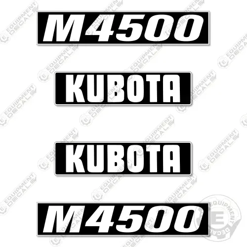 Fits Kubota M4500 Decal Kit Tractor 1