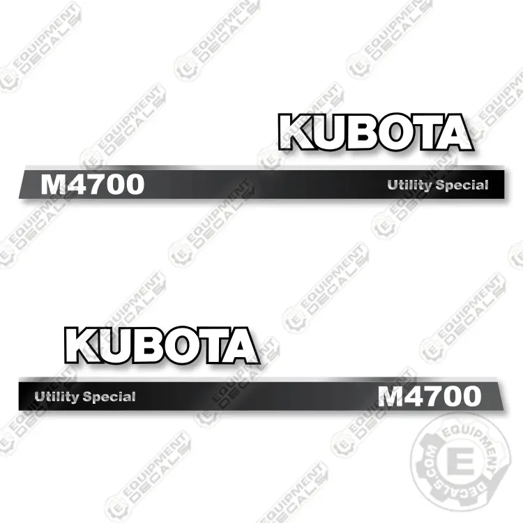 Fits Kubota M4700 Decal Kit Tractor (Utility Special) 1