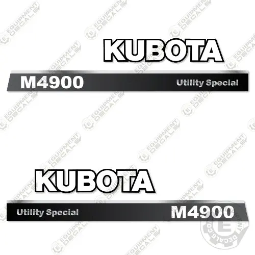 Fits Kubota M4900 Decal Kit Tractor (Utility Special) 1