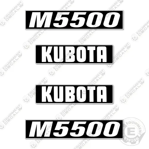 Fits Kubota M5500 Decal Kit Tractor 1