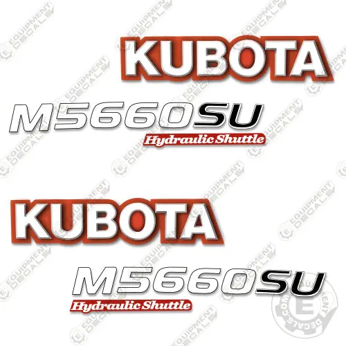 Fits Kubota M5660su Decal Kit Tractor 1