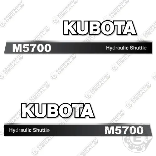 Fits Kubota M5700 Decal Kit Tractor (Hydraulic Shuttle) 1