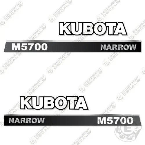 Fits Kubota M5700 Decal Kit Tractor (Narrow) 1