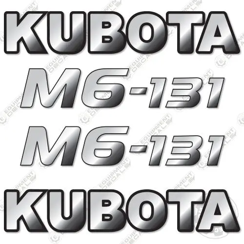 Fits Kubota M6-131 Decal Kit Tractor 1