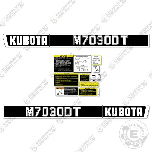 Fits Kubota M7030dt Decal Kit Tractor 1