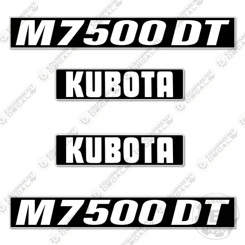 Fits Kubota M7500dt Decal Kit Tractor 1