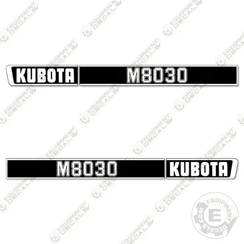 Fits Kubota M8030 Decal Kit Tractor 1