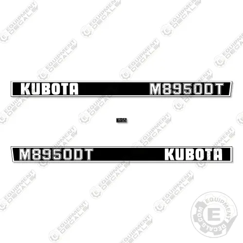 Fits Kubota M8950dt Decal Kit Tractor 1