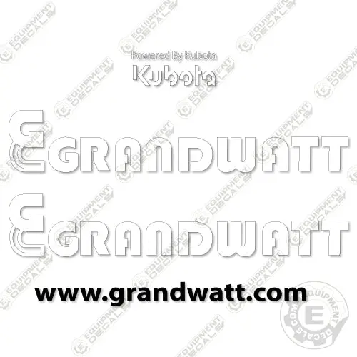 Fits Kudoba Grandwatt Light Tower Decal Kit 1