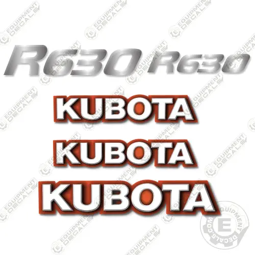 Fits Kubota R630 Decal Kit 1