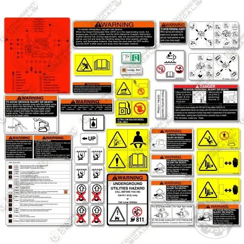 Fits Kubota Svl 75-2 Skid Steer Decal Kit 2