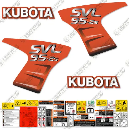 Fits Kubota Svl 95-2S Decal Kit 1