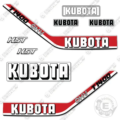 Fits Kubota T1400 Decal Kit Tractor 1