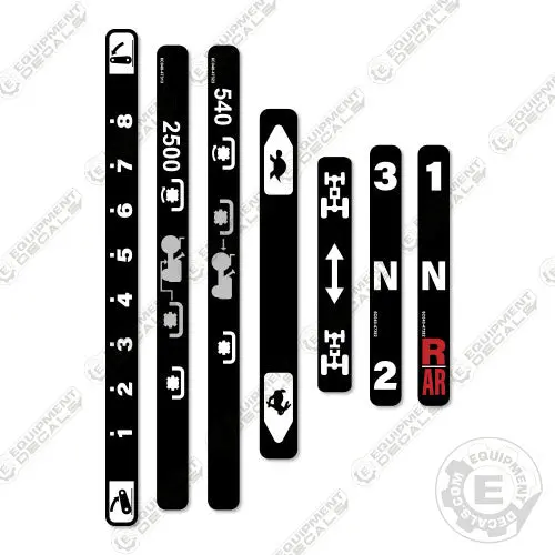 Fits Kubota Tractor Drill Lever Decal Kit 1