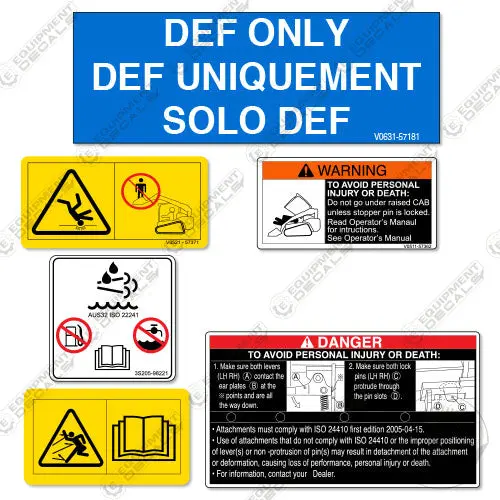 Fits Kubota Warnings Skid Steer Dale Mason 1
