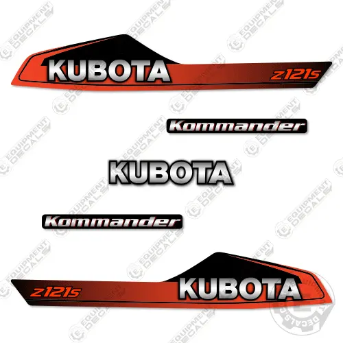 Fits Kubota Z121s Decal Kit Mower 1