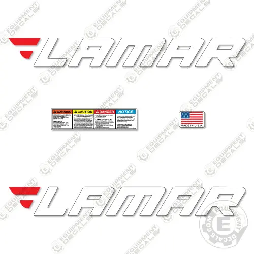 Fits Lamar Trailer Decal Kit (Set Of 2) Flatbed 32.5" 1