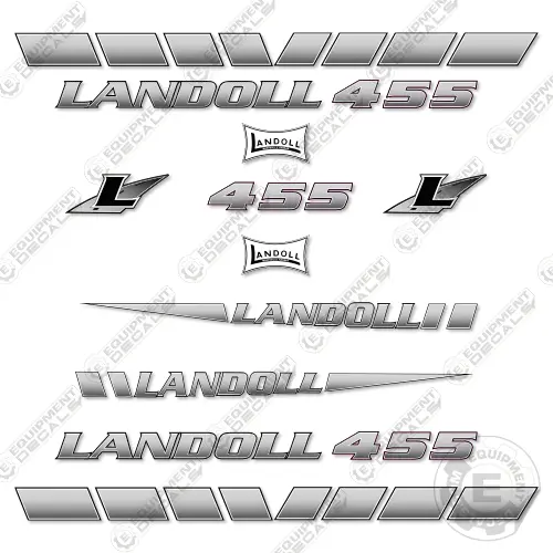 Fits Landoll 455 Decal Kit Trailer (3M Reflective Vinyl) 1