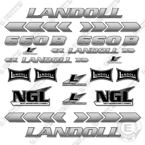 Fits Landoll 660B Decal Kit Trailer 1
