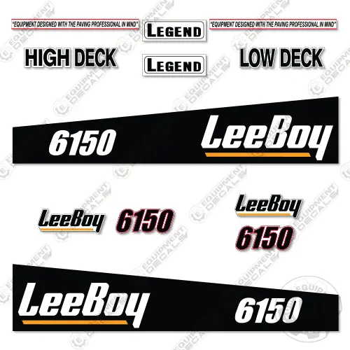 Fits Leeboy 6150 Decal Kit Asphalt Paver 1