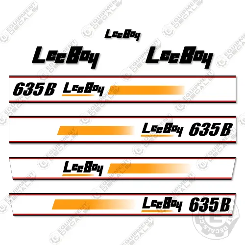 Fits Leeboy 635B Decal Kit Motor Grader - Scraper 1