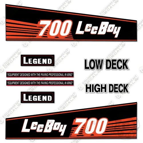 Fits Leeboy 700St Decal Kit Asphalt Paver 1