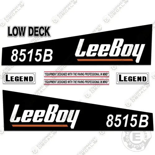 Fits Leeboy 8515B Asphalt Paver Decals (Black Version) 1