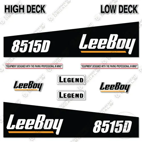 Fits Leeboy 8515D Decal Kit Asphalt Paver 1