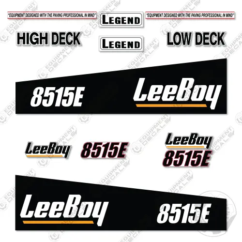 Fits Leeboy 8515E Decal Kit Asphalt Paver 1