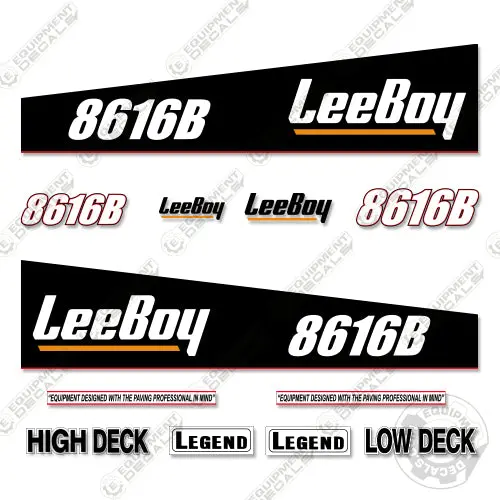 Fits Leeboy 8616B Decal Kit Asphalt Paver 1