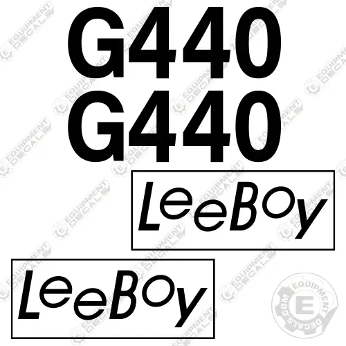 Fits Leeboy G440 Decal Kit Motor Grader 1
