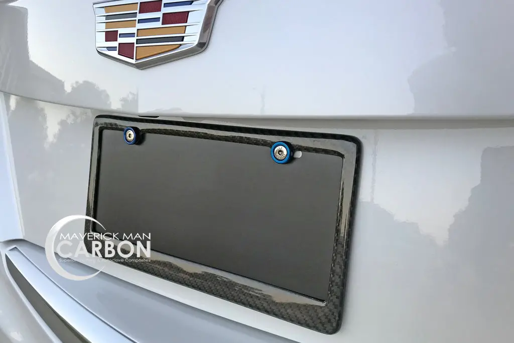 Carbon Fiber License Plate Frame 1
