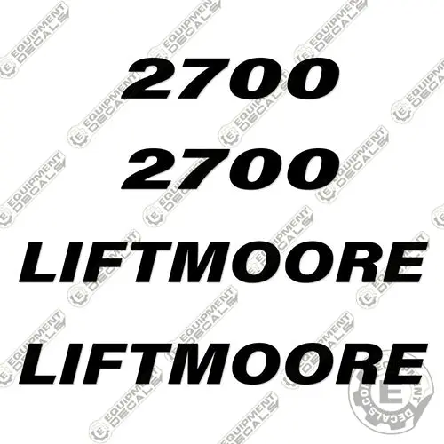 Fits Liftmoore 2700 Decal Kit Crane Truck 1