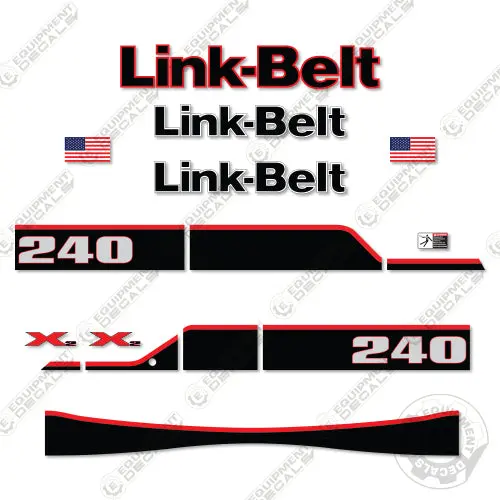 Fits Link-Belt 240X2 Decal Kit Excavator 1
