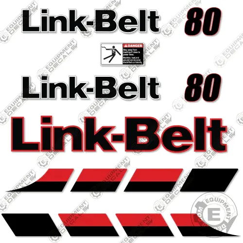 Fits Link-Belt 80 Decal Kit Excavator 1