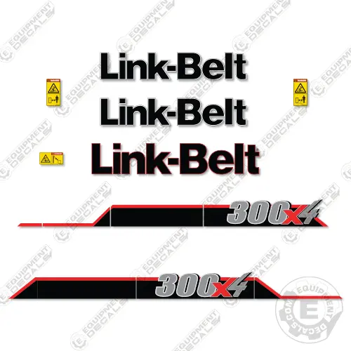Fits Link-Belt 300X4 Decal Kit Excavator 1