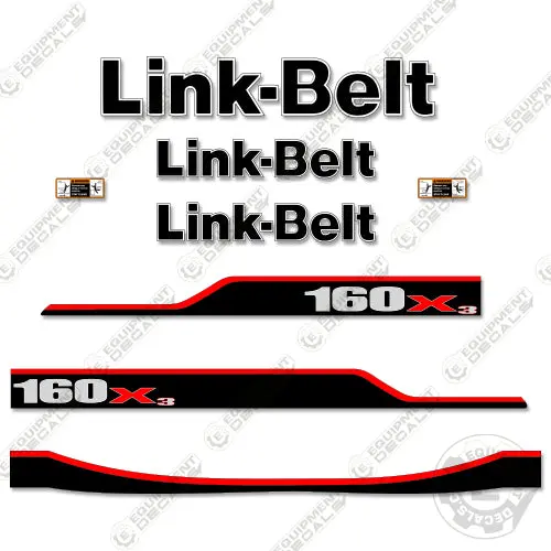 Fits Link-Belt 160X3 Decal Kit Excavator 1
