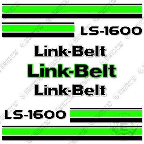 Fits Link-Belt Ls-1600 Decal Kit Excavator (Lime Green) 1