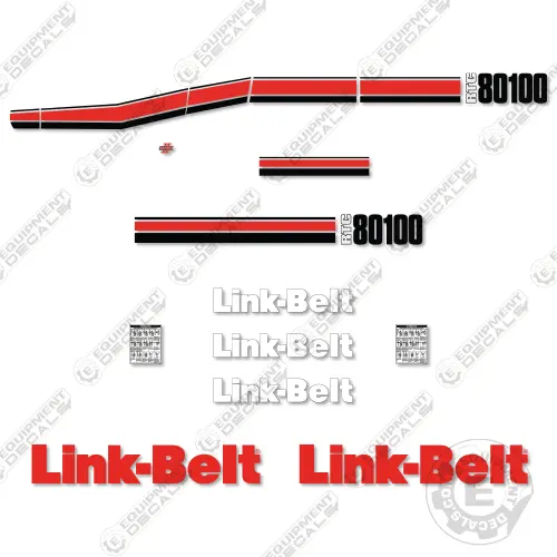 Fits Link-Belt Rtc 80100 Decal Kit Crane 1