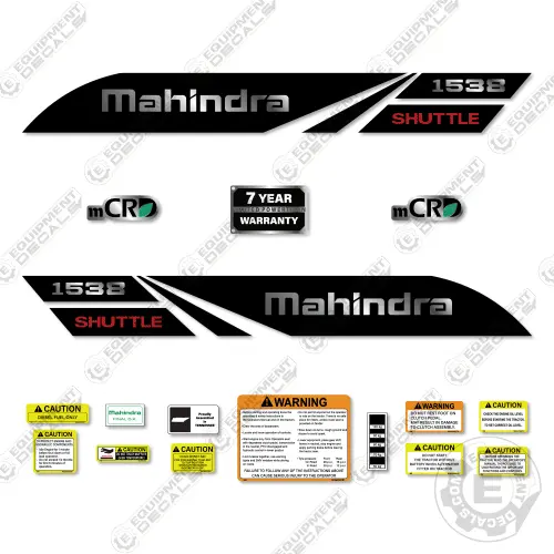Fits Mahindra 1538 Decal Kit Tractor 1